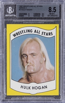 1982 Wrestling All-Stars Series A #2 Hulk Hogan Rookie Card - BGS NM-MT+ 8.5